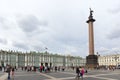 View of Palace square, Winter Palace and Alexander column. Saint Ã¢â¬â Petersburg Royalty Free Stock Photo